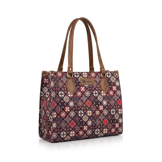 Vaidehi Tapestry Tile Print Work Tote