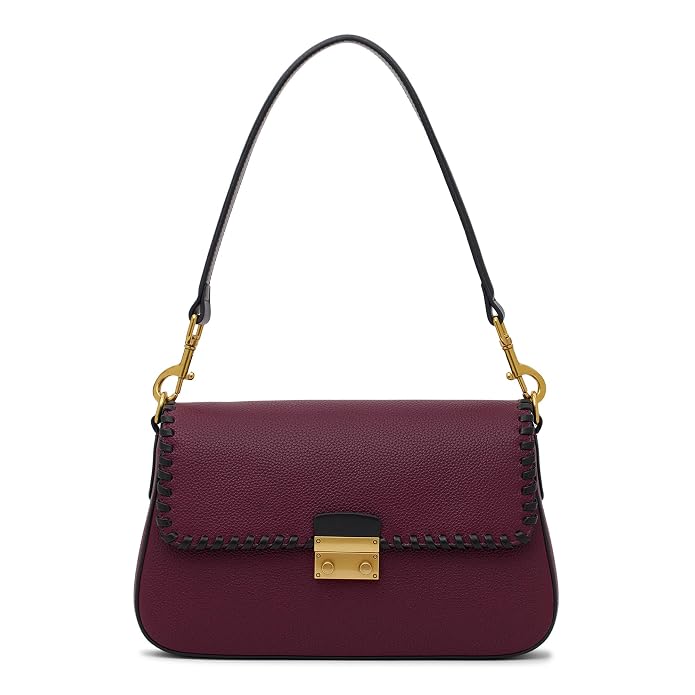 Ira Whipstitch Flap Shoulder Bag