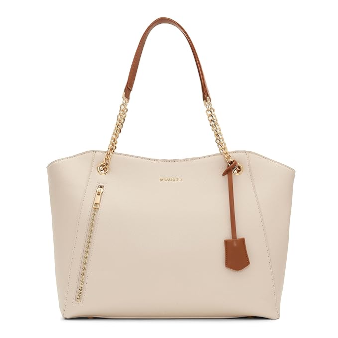 Nivaan Chain-Strap Winged Tote